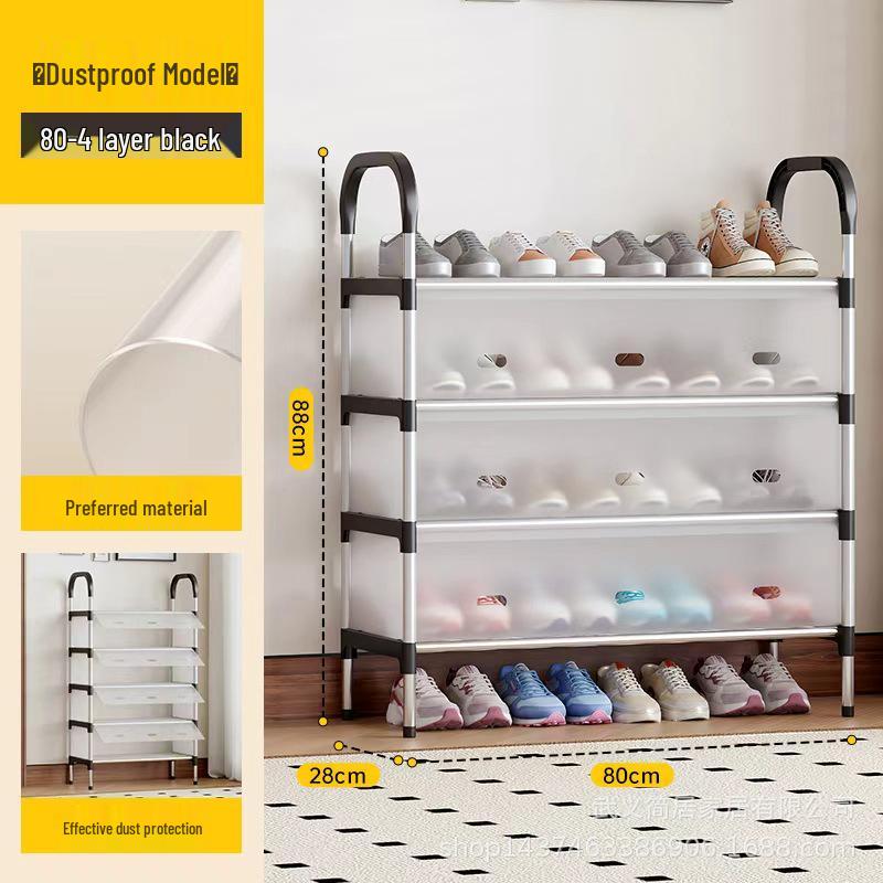 Slim Multi-Tier Shoe Rack for Entryway or Dorm