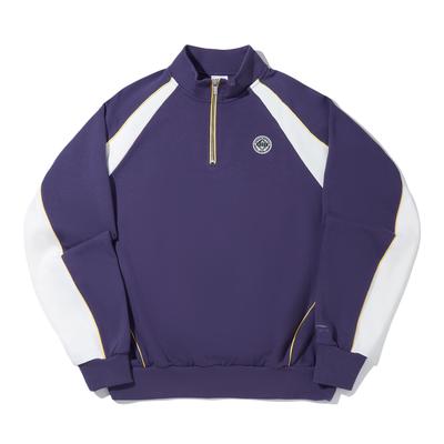 Sudadera Deportiva Casual Versátil con Bloques de Color y Cuello Alto Li Ning Unisex Sudadera AWDV831-2