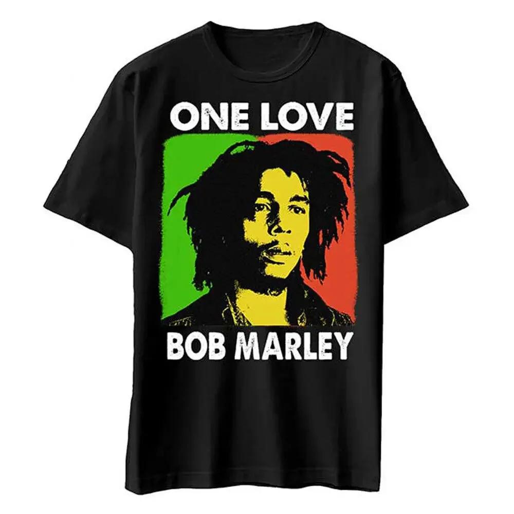 

Мужская футболка Bob Marley One Love приталенного кроя XX-Large Черная S чёрный