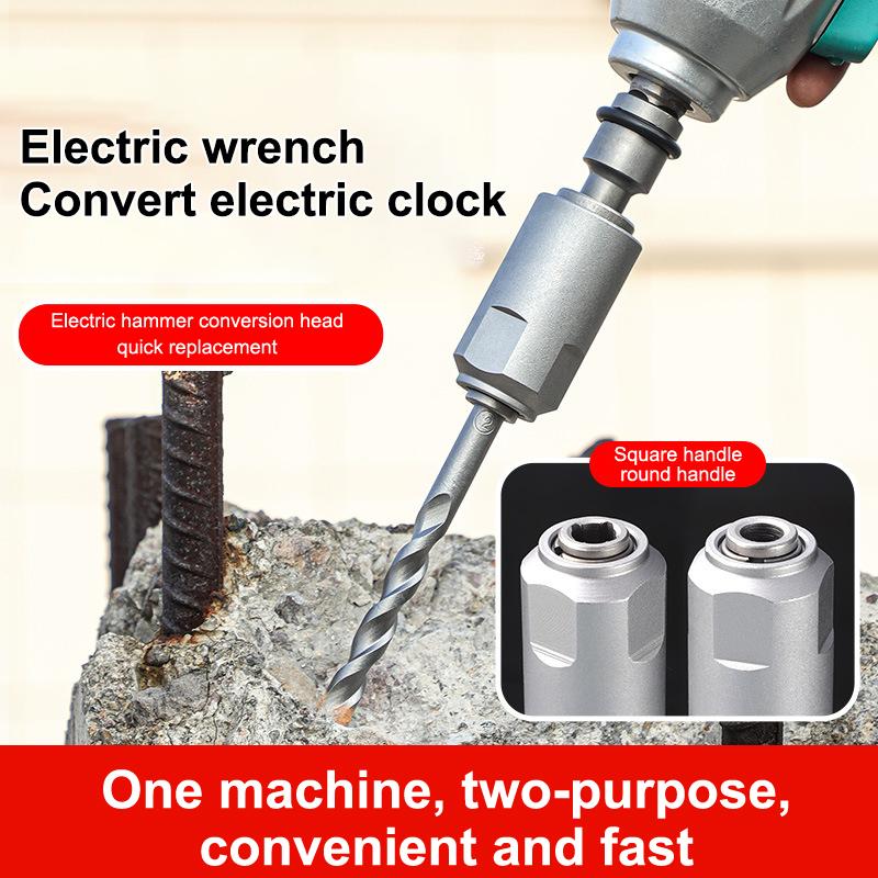 Multi Functional Hand Drill To Electric Hammer Conversion Head 1/2 Adapter For Converting Impact Wrench To Electric Hammer