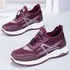 Sport Shoes for Women In Summer Breathable Lace-up Casual Single Shoes Soft Sole Elderly Walking Outdoor Running Shoes