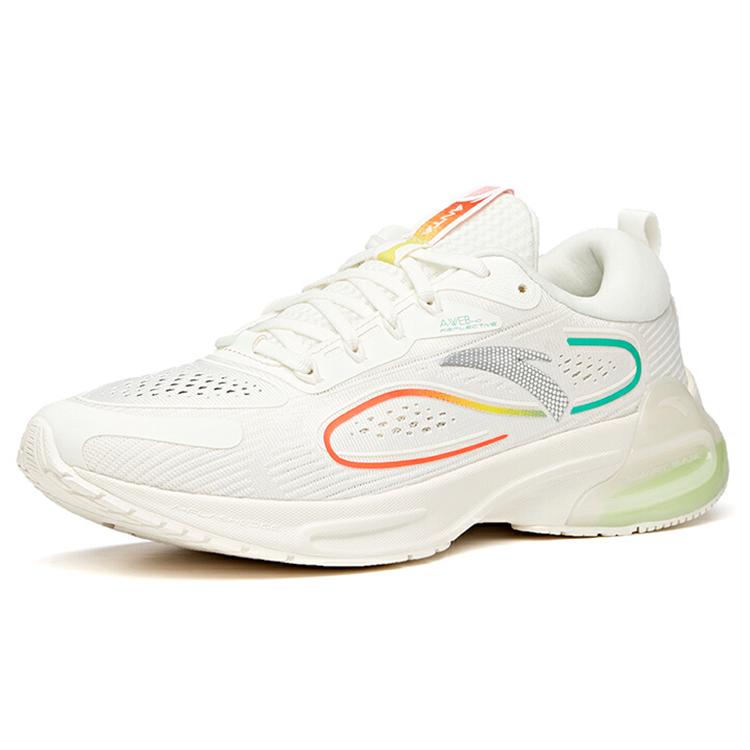 Anta Tron 1.0 Running Collection Low Top Running Shoes Men's Ivory White 112115586-5