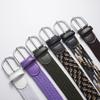 Versatile Woven Elastic Casual Belt For Men And Women Featuring Alloy Pin Buckle