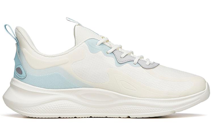 Men's Sneakers Anta Lingyun Leather Patchwork Cushioning Slip Resistant Abrasion Resistant Low top Running