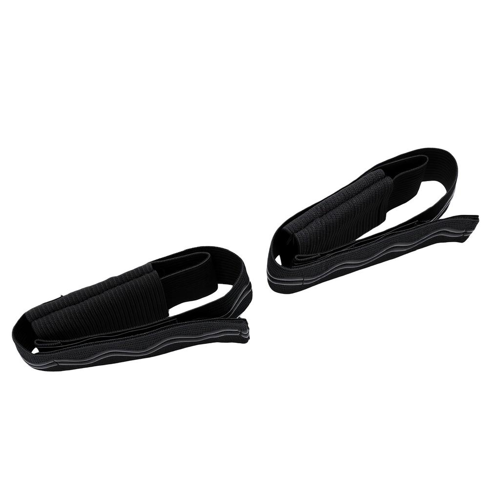 2PCS Spray Holder Hand Strap Oxford Cloth Adjustable Reflective Spray Carrier Running Safety Strap for Night Jogging Walking Black
