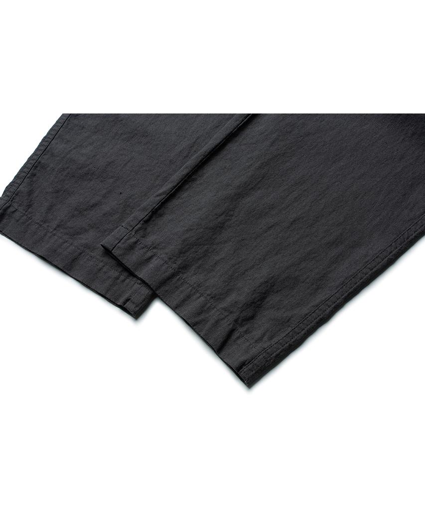 Deoleseukyu Linen Cotton Domingo Pants [Olive Charcoal]