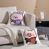 Cozy Small Animal Cartoon Happy Sports Cushion Cover Linen Pillow Case Soft Breathable Protective Couch Room Decoration