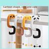 Panda Student Backpack Hook Abs Material Modern Minimalist Desk Clamp Hanging Storage