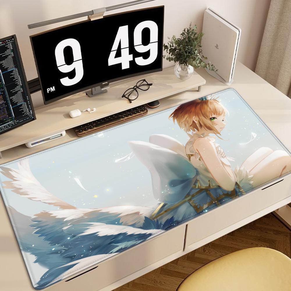 New Large Ccs Desk Mat Card Captor Sakura Anime Mousepad 900x400mm Xxl Carpet Gaming Accessories Laptop Computer Rubber Mice Pad