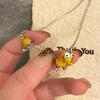 Y2K Cute Dog necklace Female Niche Design Spring Adjustable necklace For Girl Men Creative Grunge 2000s EMO Jewelry New Accessories