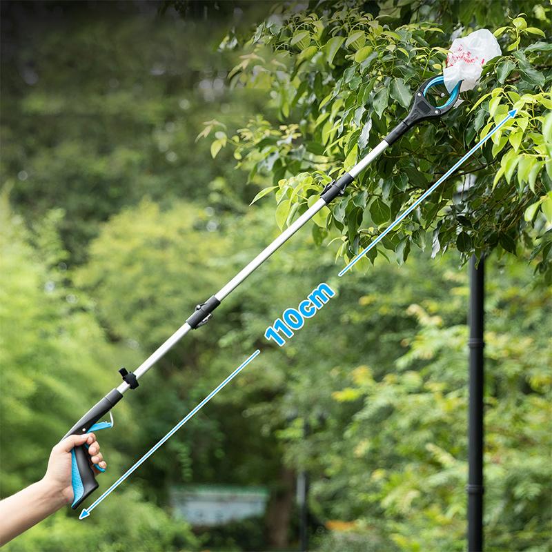 Portable Foldable Litter Picker Grabber Tool Lightweight Wide Claw Trash Reacher for Outdoor Camping Cleaning