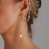 Sexy Spice Girls ins Wind U-shaped Ear Clips Ear Needles Personalized Creative Connected Pearl Ear Buckles
