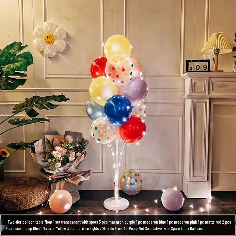 Luminous Balloon Floor Stand for Events: Birthday, Wedding, Anniversary, Party, and More.