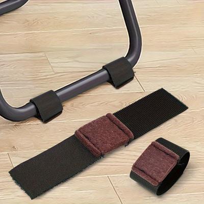 Protetores de Feltro para Pés de Cadeira de Escritório Capas com Fixadores de Velcro Antiderrapantes para Cadeiras Suporte de Pés de Mesa de Tubo de Ferro em Forma de U Capa de Proteção