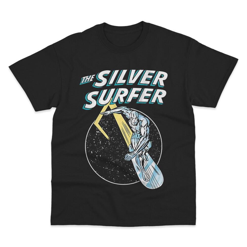 

Футболка Серебряный Серфер Космическая Классика Размер S-5XL Сделано в США Унисекс Футболка XL