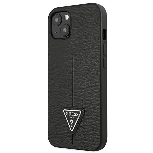 Guess Guhcp13Spsatlk Iphone 13 Mini 5,4 Czarny/Black Hardcase Saffianotriangle Logo