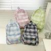 Small fresh literary and artistic Mori plaid student schoolbag spring and summer new large-capacity sweet wind backpack