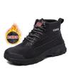 Stivali da Lavoro da Uomo Scarpe con Punta in Acciaio Scarpe da Lavoro Protettive Autunno Inverno Antisfondamento Antiperforazione Scarpe di Sicurezza Industriale