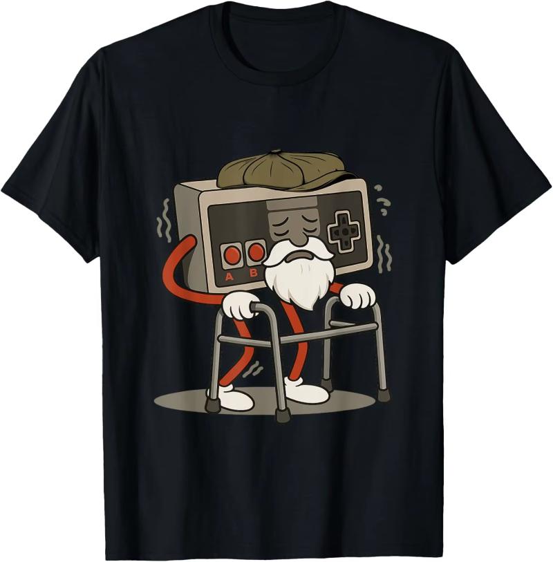 Unisex Kleidung Vintage T-Shirt Hombre Ästhetisch 80er 90er Videospiel Retro Vintage Klassisch Arcade T-Shirt Streetwear