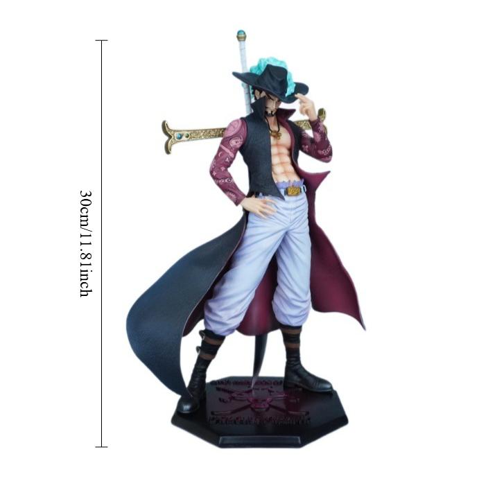 One Piece Anime Peripheral Hegemony Society King Under Seven Martial Arts Sea Eagle Eye Gk Model Play Statue Handmade Ornament