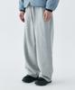 LETTERCOMO Heavy Cotton Piping Wide Sweatpants Gray