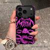 P-Poshlaya M-Molly Band For Black Candy Matte Cover iPhone 17,16,15,14,13,12,11,Pro,MAX,Plus