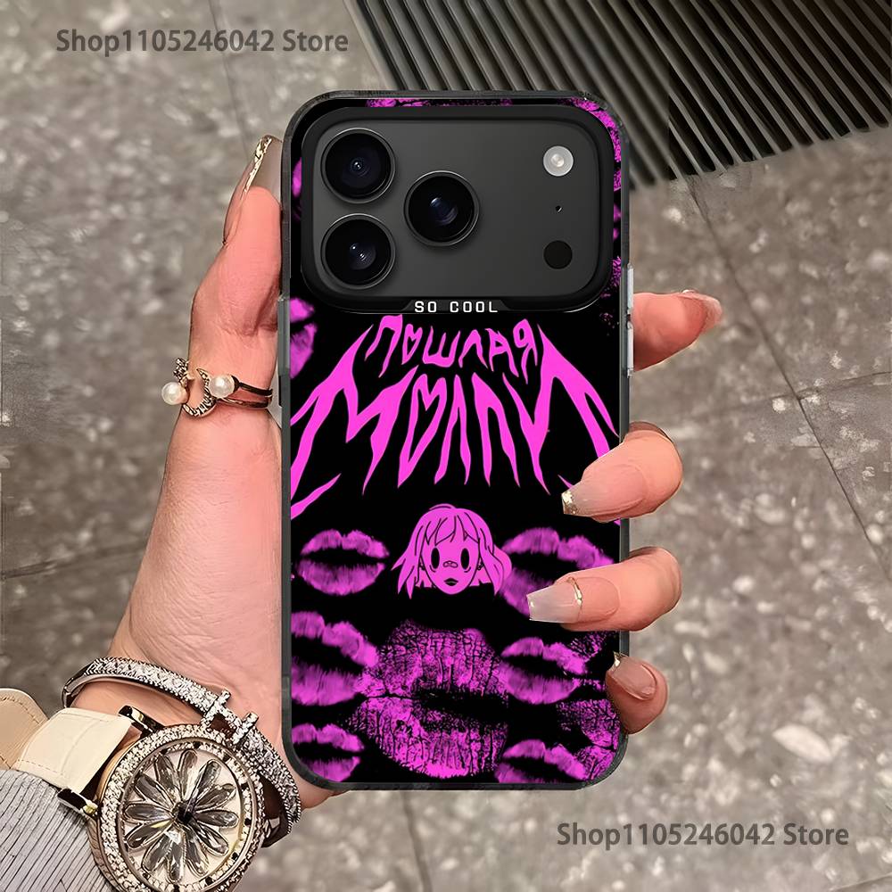 P-Poshlaya M-Molly Band For Black Candy Matte Cover iPhone 17,16,15,14,13,12,11,Pro,MAX,Plus
