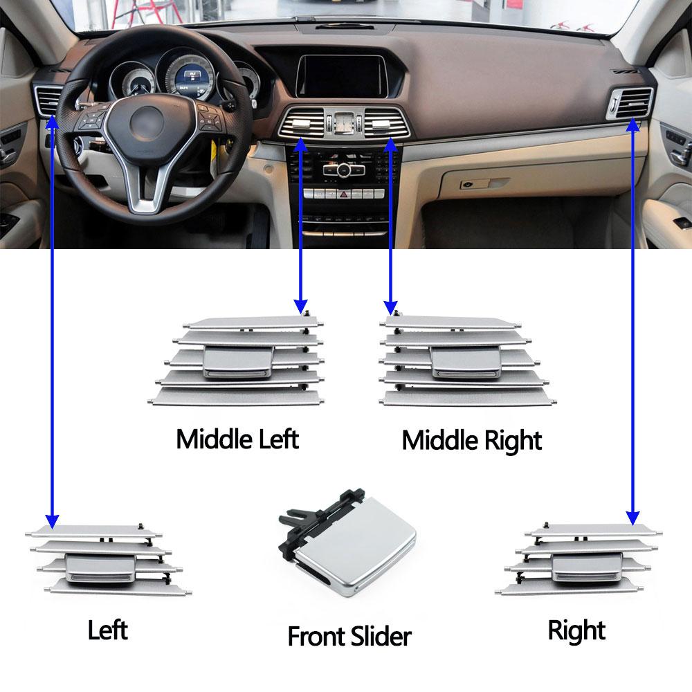 Front Dashboard Middle Left Right Air Conditioner AC Vent Grille Outlet Clips Repair Kit For BENZ E Class COUPE W207 E350