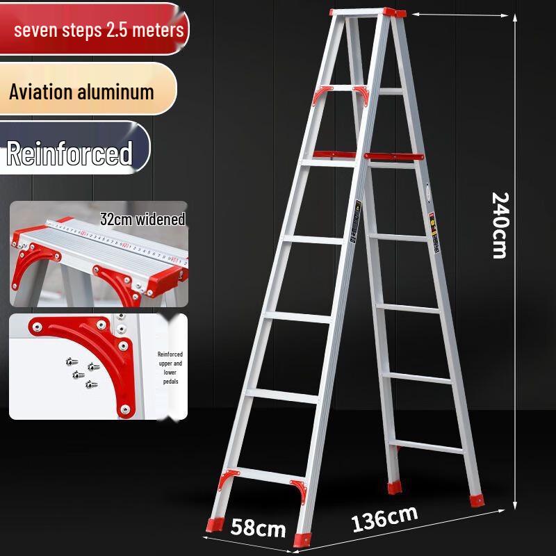 Ally Aluminum Alloy A-Frame Folding Ladder