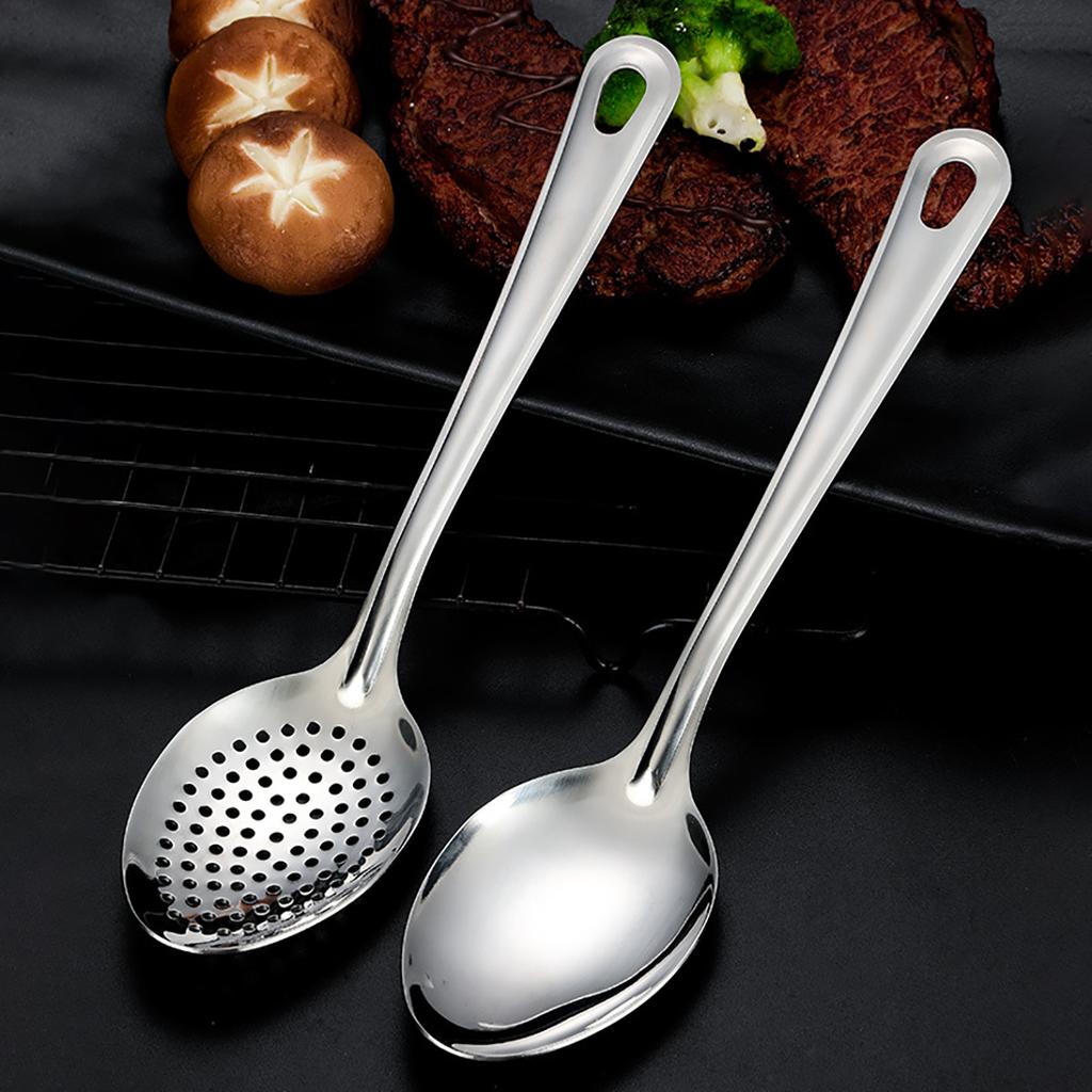 304 Stainless Steel Strainer Spoon Colander Ladle Filter Strainer Food Skimmer Useful Things For Kitchen Gadgets Kitchenware