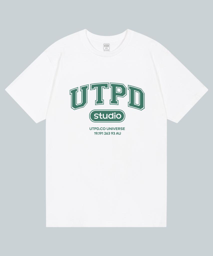 UNTAPPED STUDIO Utpd Signature Pure Cotton Big Oversized Short Sleeve T-Shirt 2 Colors