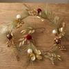 Christmas Garland with Ornaments Flexible Artificial Reusable for Mantel