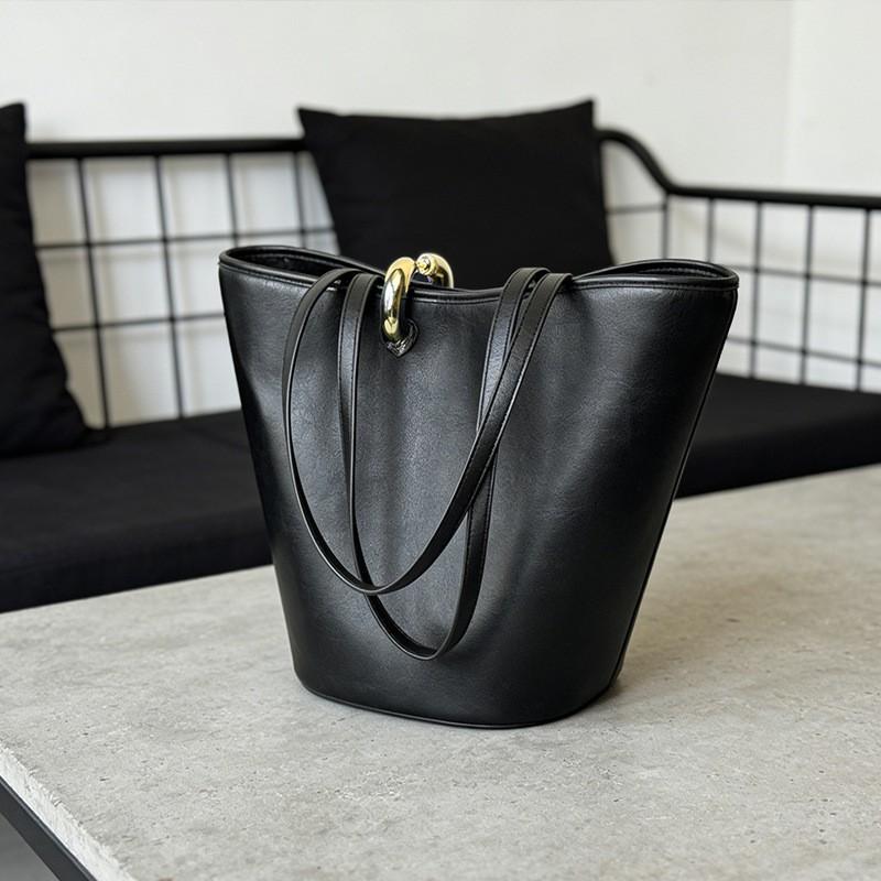 Jac Women's Bag Quemus Asymmetrical Leather Bucket Vegetable Basket Diagonal Handle Lafite Single Shoulder