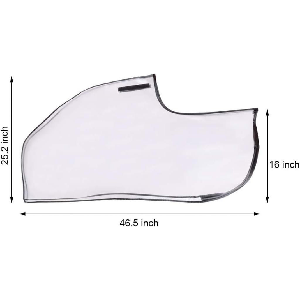 HOW TRUE Golf Bag Rain Cover Waterproof PVC Golf Bag Rain Protection Cover with Hood for Golf Push Carts