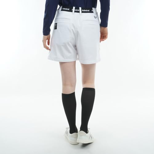 Admiral Golf Women's Water-Repellent Back Fleece Bonded Culottes, White