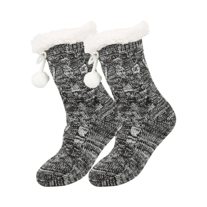 

Fleece Lined Pregnancy Socks Thermal Winter Wear Breathable Acrylic For Expecting Mother Indoor Outdoor Use