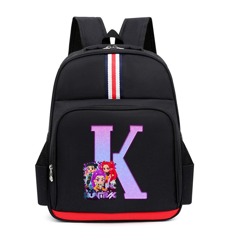 Anime Cartoon 26 Letters Lightweight Children'S Backpack Large Capacity School Trend School Bag For Primary And Secondary School Students
