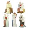Sweet Loving Elderly Couple Figurine Sculpture for Romantics Home Decors and Wedding Anniversary Valentines Day Gift