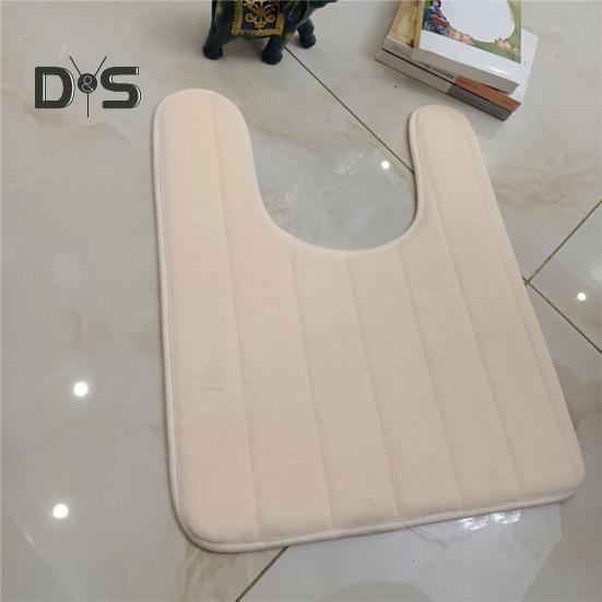 U-Shaped Floor Mat Wear Resistant Non-Slip Super Water Absorption Easy To Clean Fast Dry Bathroom Toilet Mat