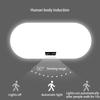 Smart Touch Screen Anti-fog Wall Hanging Bathroom White Light Led Lamp Mirror Oval Frameless Explosion-proof Bathroom Mirror