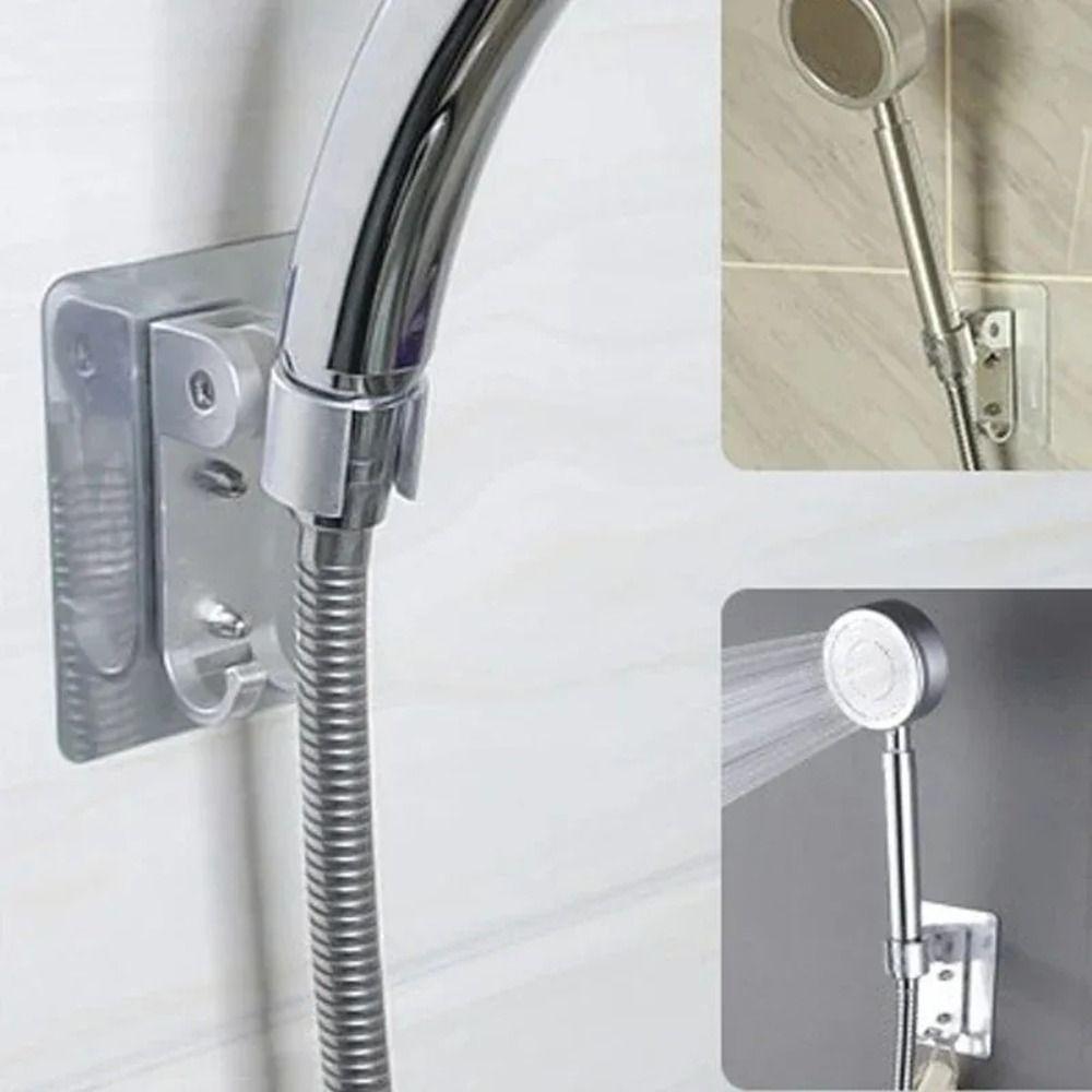 Strong Adhesive Backing Punch-Free Shower Head Bracket Handheld Sprayer Holder  Shower Upgrades