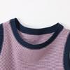 Tank Top Round Neck Sleeveless Border Shirt Casual Grayish Purple L [Champion] Women's CW-X326