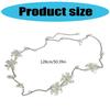 Elegant Floral Pearls Tassels Waist Chain/Necklace Body Jewelry Stylish Accessory For Dresses Parties And Casual Outfit