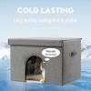 "Portable Summer Cooling Cat Bed – Foldable with Air-Conditioned Feature and Ice Pack for Pets"