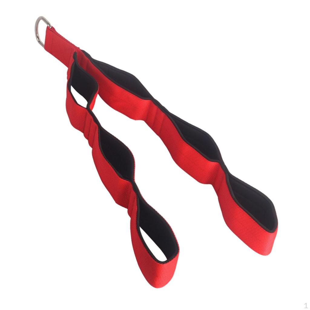Cable Attachment for Tricep Rope with Multi-Length Handles Pull Down Exercises