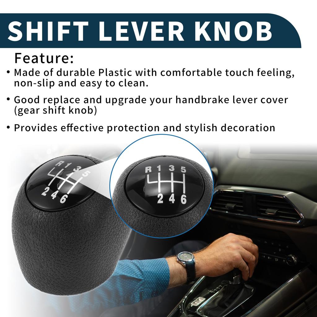 TUCKBOLD Manual Gear Shift Knob for Fiat Ducato 6-Speed 1994-2006 (1pc)