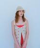 FUNFROMFUN Uneven Knit Bucket Hat, Melange Beige