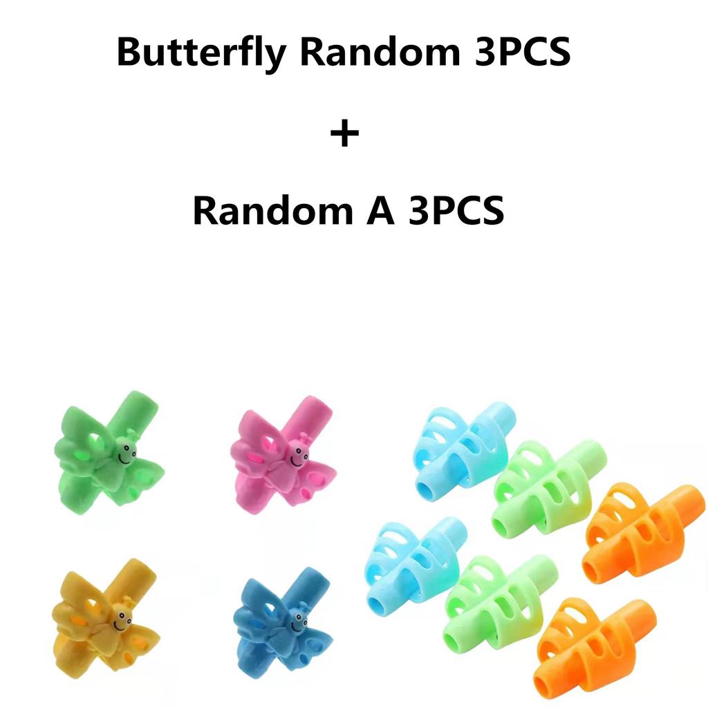 1/3 buc. Suport pentru creion pentru copii, pentru copii, pentru practica de învățare, stilou din silicon, dispozitiv de corectare a posturii pentru studenți.