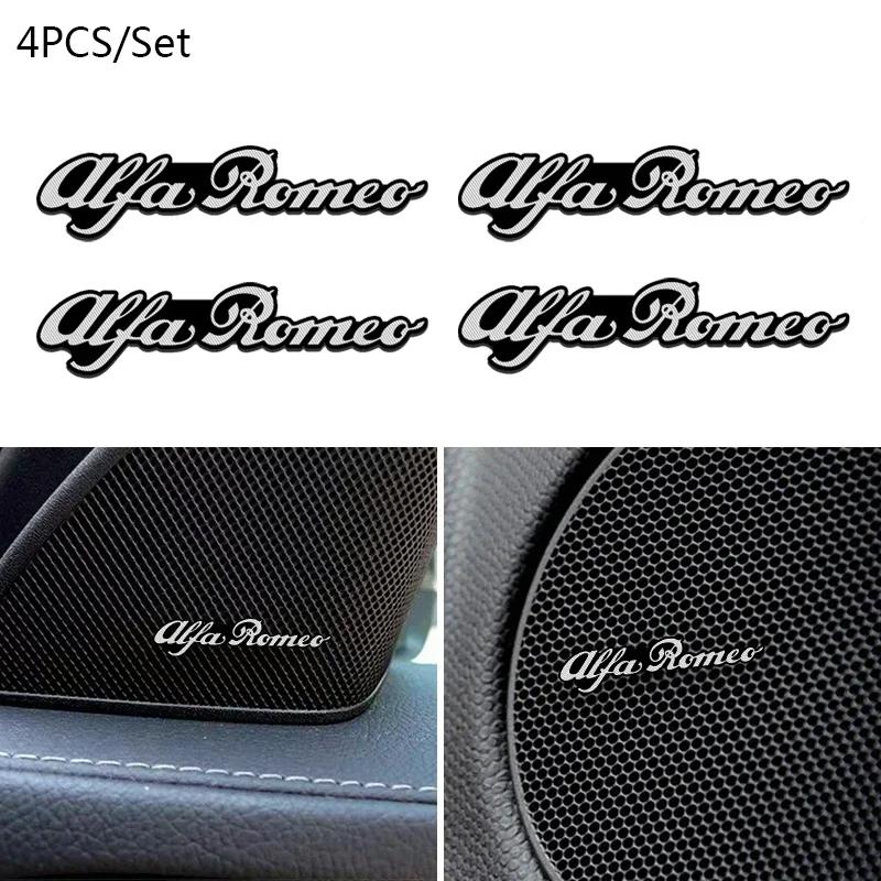 Car Audio Decorate 3D Aluminum Emblem Badge Sticker Decal Accessories For Alfa Romeo Giulietta GT 159 147 156 Mito Brera Giulia