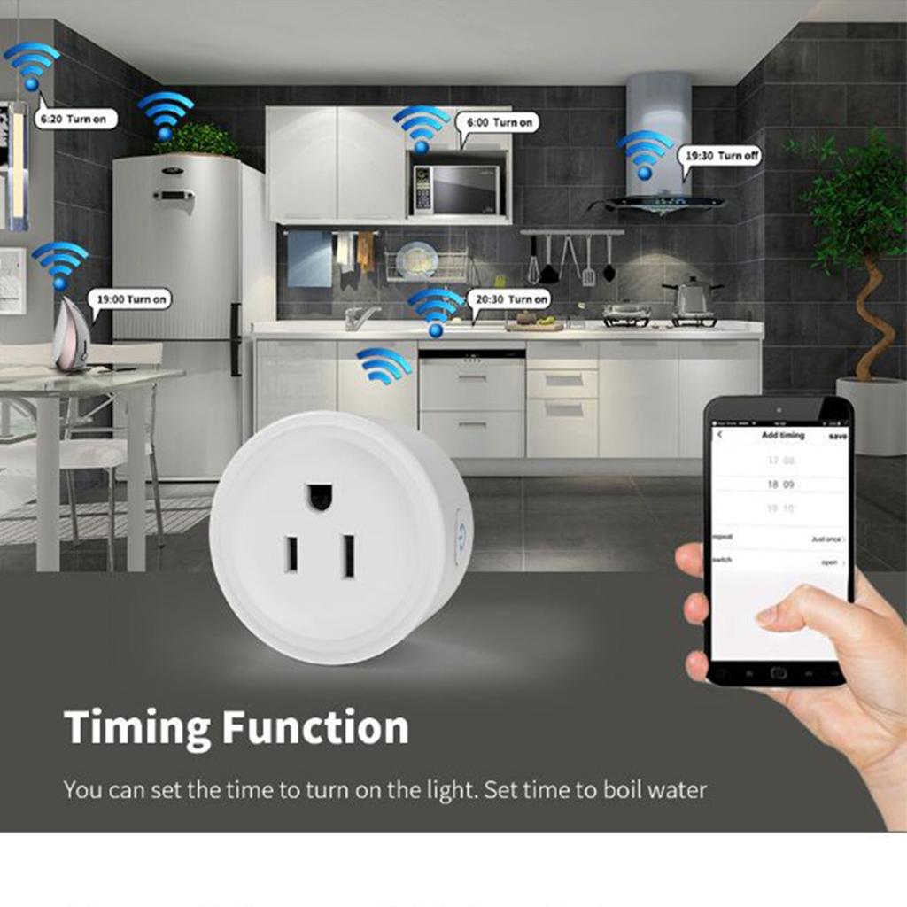 Smart Metering Steckdose Sprachsteuerung Fernbedienung 10A Direktanschluss Wifi Messsteckdose